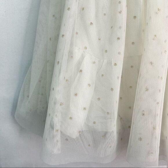 OshKosh B’Gosh Denim Overall with Tulle skirt Dress Jumper - Picture 3 of 15